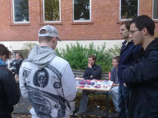 Infostand am OSZ Bürowirtschaft, Standort Pappelallee